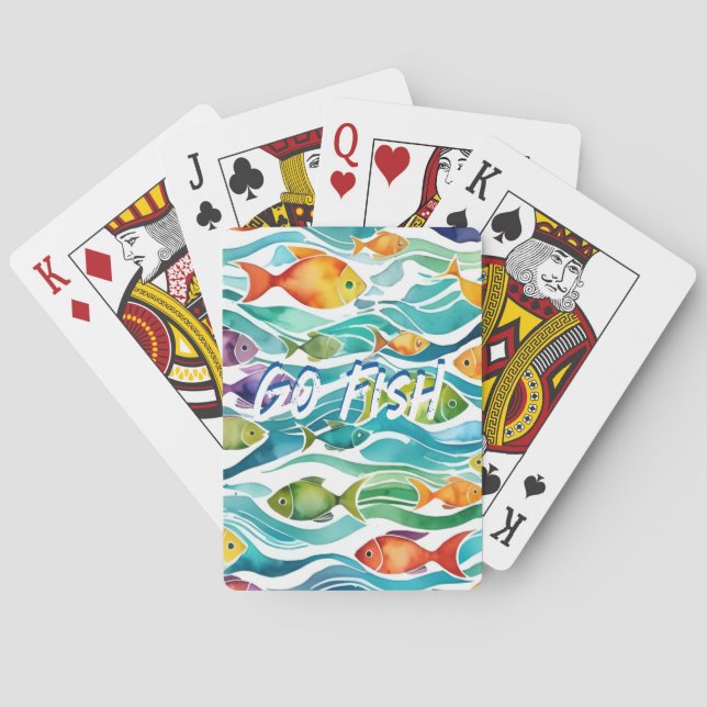 Cute little fishes. Go Fish! Playing Cards (Back)