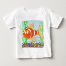 Cute Little Fishie Swimming In A Pool