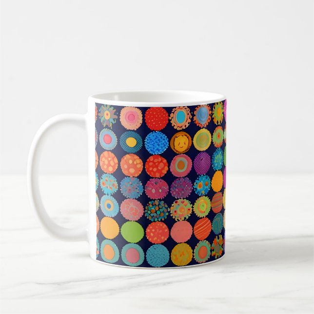 Cute little flower heads coffee mug (Left)