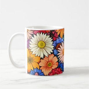Cute little flower heads coffee mug