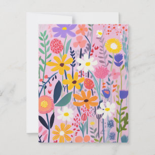 Cute Little Flowers Postcard