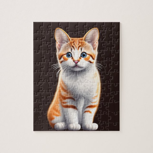 Cute Little Fluffy Kitty, Cat Jigsaw Puzzle (Vertical)