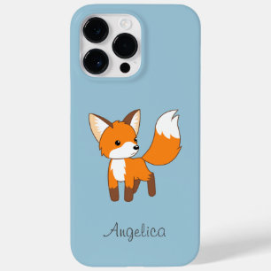 Cute Little Fox on Blue Case-Mate iPhone 14 Pro Max Case