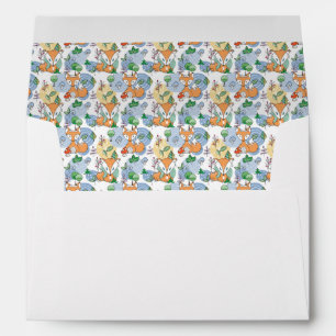 Cute Little Fox Pattern Envelope