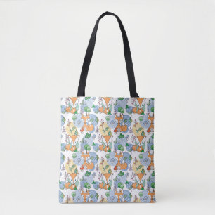 Cute Little Fox Pattern Tote Bag