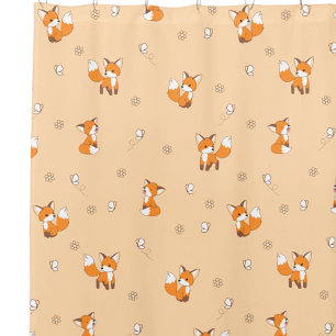 Cute Little Fox Peach Pattern