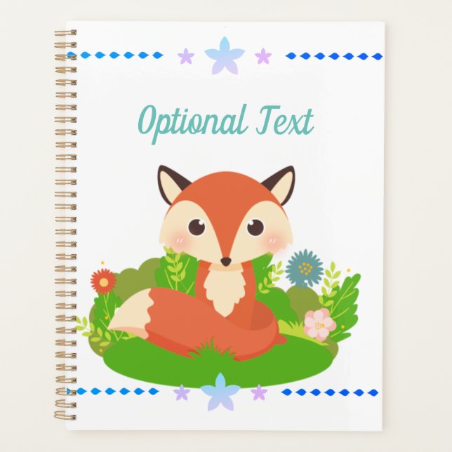 Cute Little Fox Planner (Front)