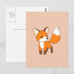 Cute Little Fox Postcard