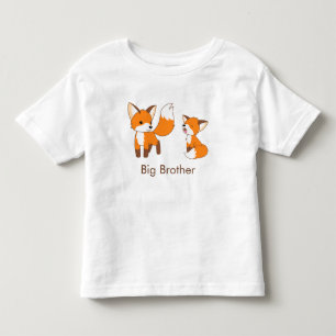 Cute Little Foxes - Big Brother Toddler T-shirt