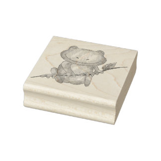 Cute Little Froggy | Wood Art Stamp