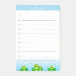 Cute Little Frogs To Do List Post-it Notes
