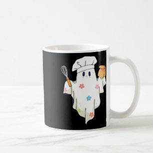 Cute Little Ghost Chef Funny Lunch Lady Cafeteria Coffee Mug