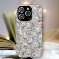 Cute Little Ghost Floral 3D Phone Case