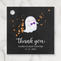 Cute Little Ghost Halloween Baby Shower Thank You 
