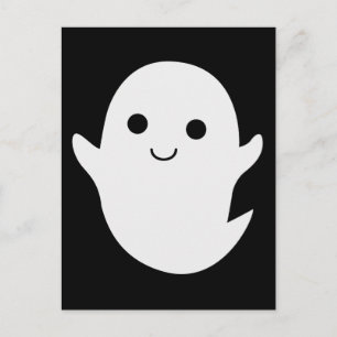 Cute little ghost postcard