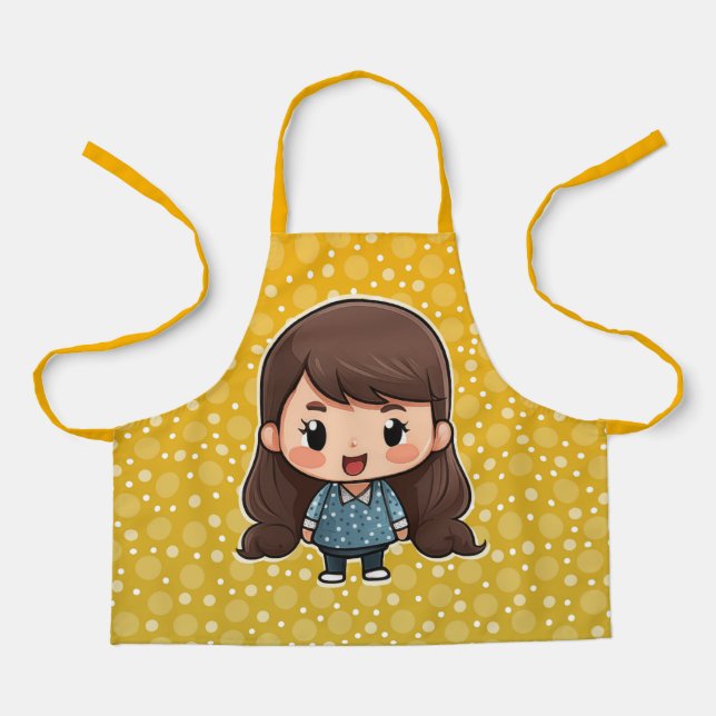 Cute little girl apron (Front)