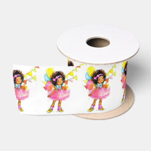 Cute Little Girl Ribbon Satin Ribbon