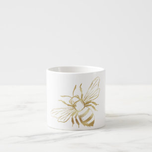 Cute Little Golden Bee Espresso Mug