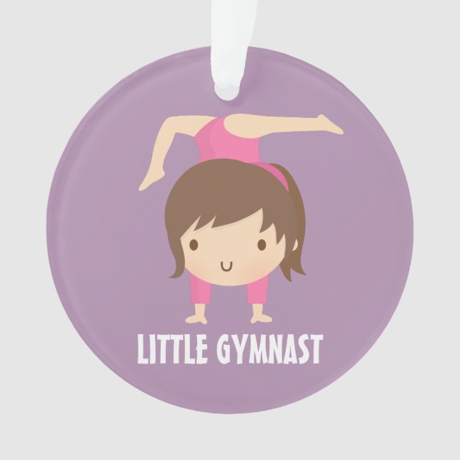 Cute Little Gymnast Girl Gymnastique Personnalisée (devant)