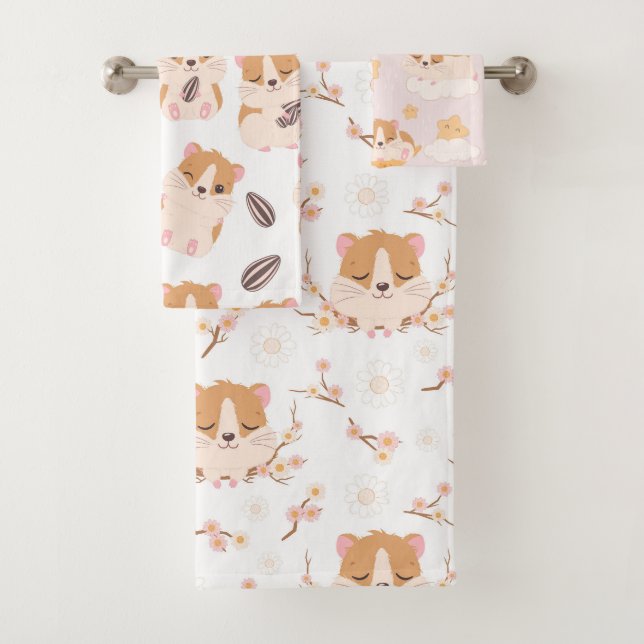 Cute Little Hamsters Trois Motifs (En situation)