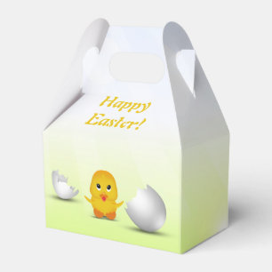 Cute Little Happy Easter Baby Chick Favor Box