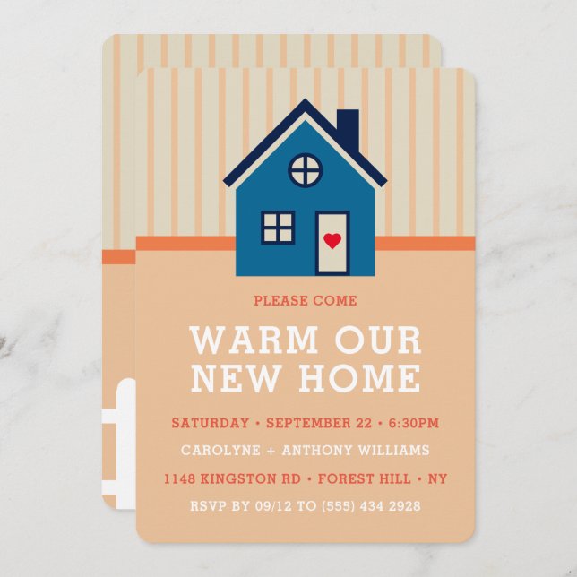 Cute Little Home | Housewarming Party Invitation (Front/Back)