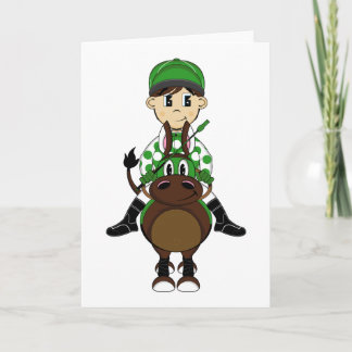 Cute Little Jockey Card