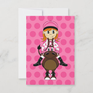 Cute Little Jockey Invitation