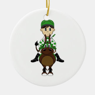 Cute Little Jockey Ornament