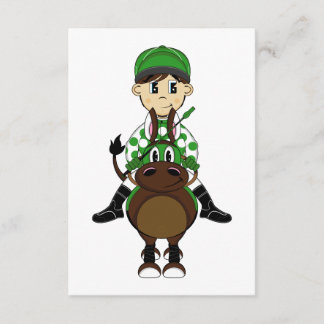 Cute Little Jockey RSVP Card