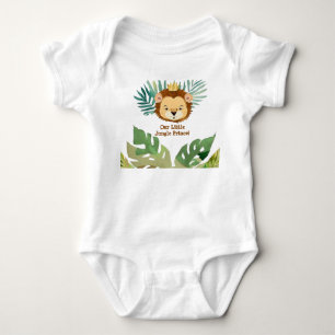Cute Little Jungle Lion Birthday Baby Bodysuit