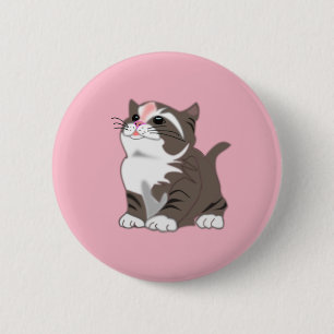 Cute Little Kitten 2 Inch Round Button