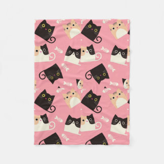 Cute little kittens fleece blanket