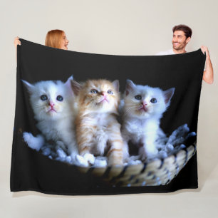 CUTE LITTLE KITTENS FLEECE BLANKET