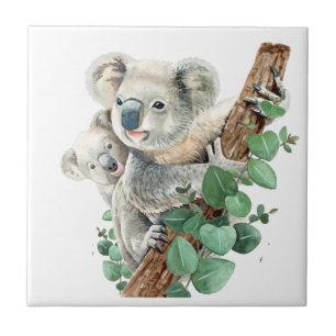 Cute Little Koala Bear Australian Animal Art    Tile