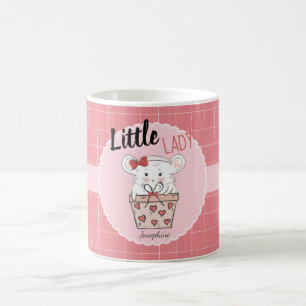 Cute Little Lady Hamster Girly Pink Coffee Mug