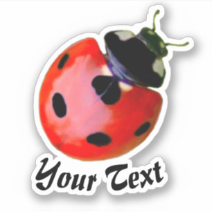 Cute little ladybug grants good luck and fortune! 