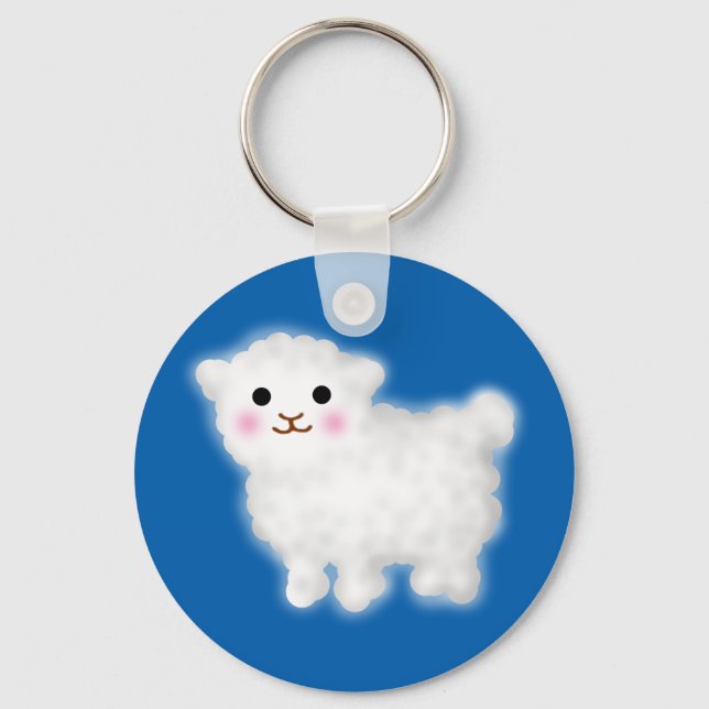 Cute Little Lamb Keychain (Front)