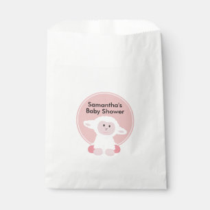 Cute Little Lamb Personalized Baby Shower Favour Bag