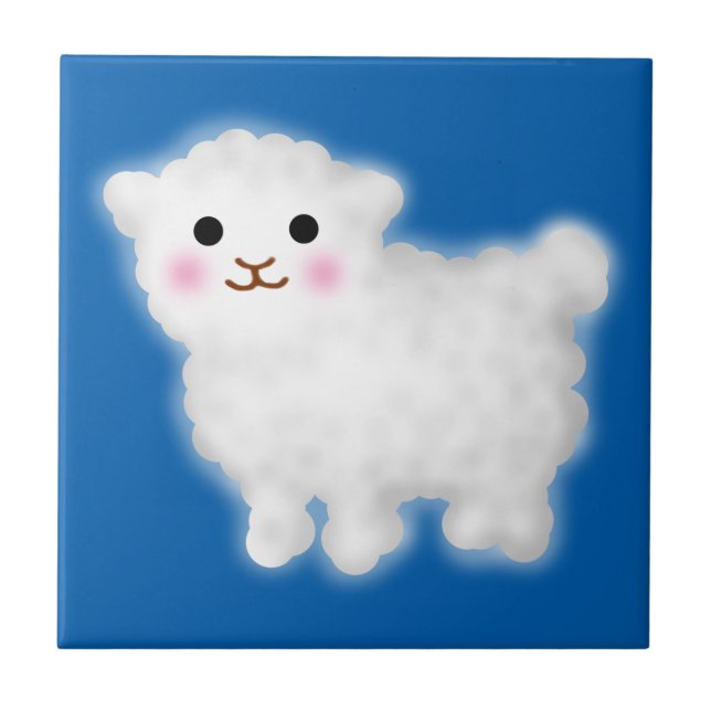 Cute Little Lamb Tile (Front)