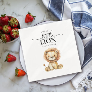 Cute Little Lion Baby Shower Napkin