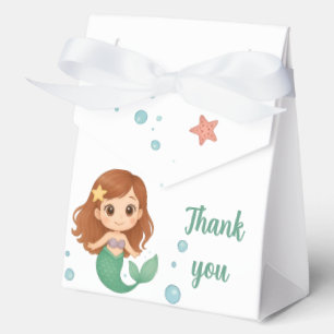 Cute little mermaid favor box
