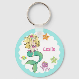 Cute Little Mermaid Keychain