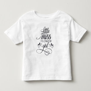 Cute Little Miss Flower Girl Shirt
