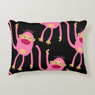 Cute Little Monkey Accent Pillow