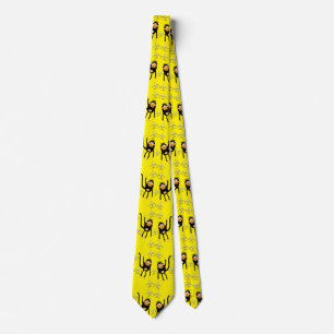 Cute Little Monkey And Bananas Tie
