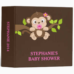 Cute Little Monkey Girl Photo Album Binder