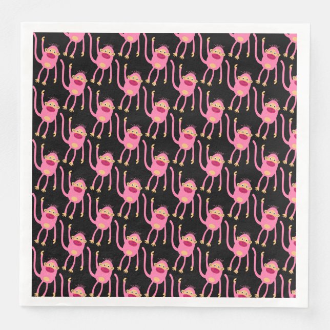 Cute Little Monkey  Napkin (Front)