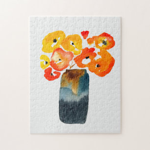 Cute little monster cartoon jigsaw puzzle
