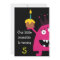 Cute Little Monster Kids Birthday Party Invite